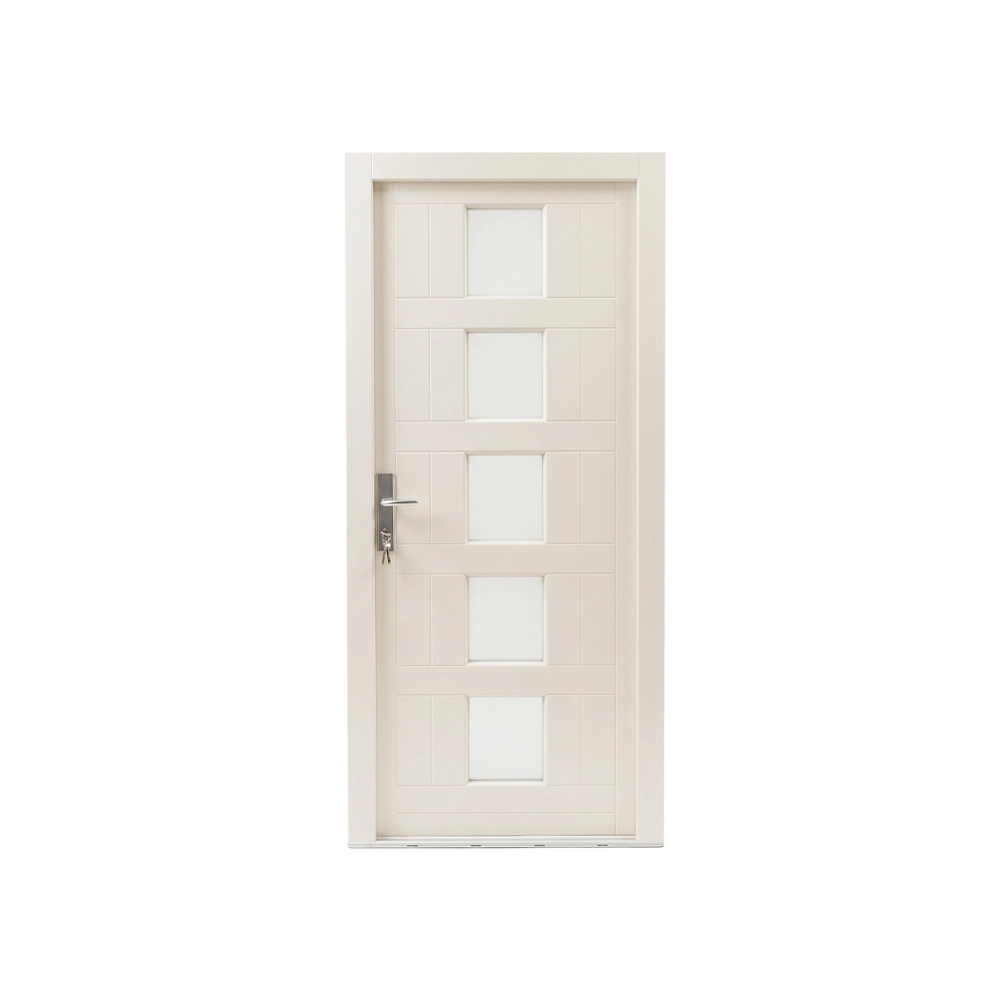 Voordeur - 1000x2200 - 5x melkglas - RAL 5015